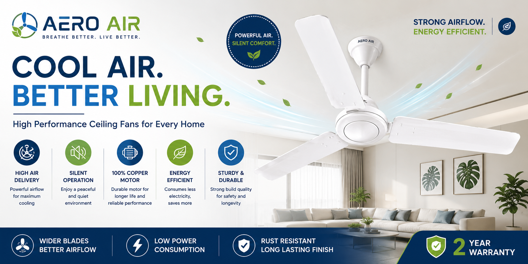 Aero Air Ceiling Fans